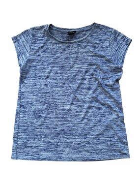 Calvin Klein Jeans Heathered Blue Knit Top size Small
